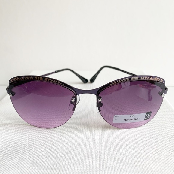Accessories - NWT semi rimless purple sunglasses